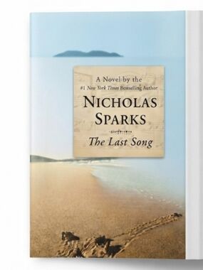 Nicholas Sparks The Last Song Hardcover Book - Light Blue & Sand